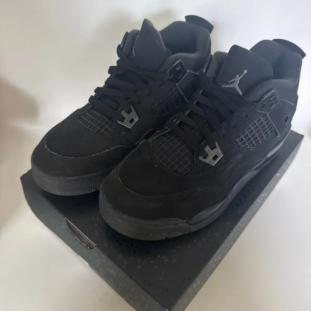 Air Jordan 4 Retro Black Cat 2.5 Y Boys Nike